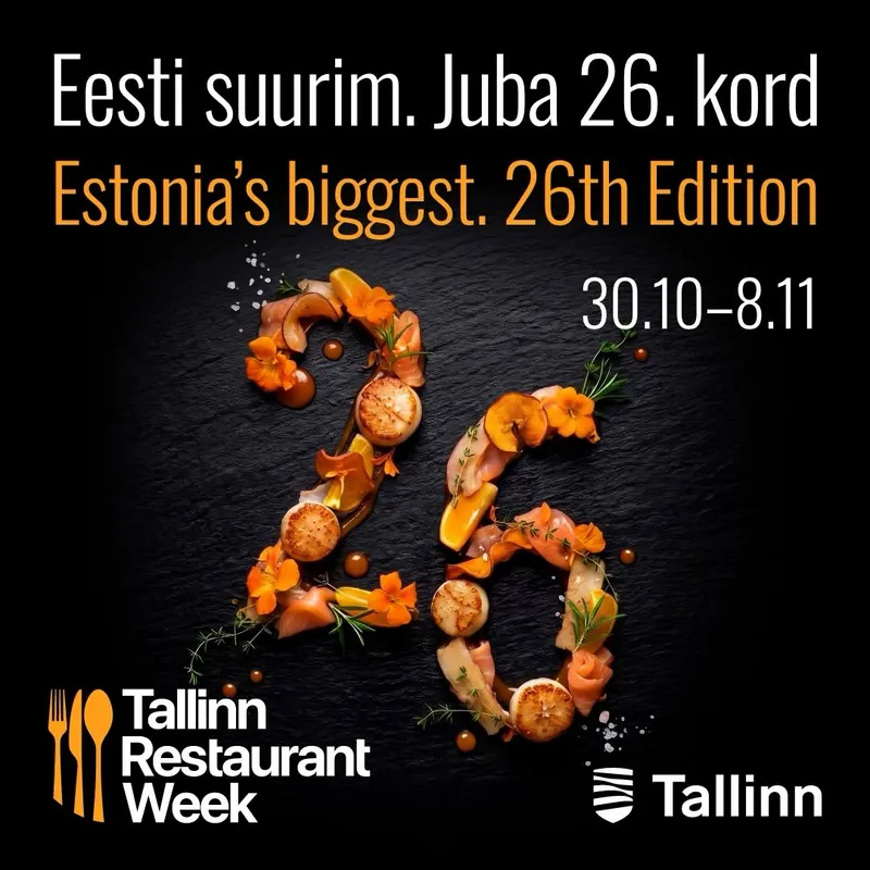 Tallinn Restaurant Weeki plakat, 26. kord, 30. oktoober - 8. november